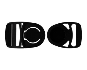 Kunststoffklammer 30 mm, drehbar, schwarz, 10 Stück