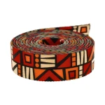 Trägerband mit Sublimationsdruck „Red Etno“, 48 m
