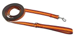 Klassische Hundeleine für Spaziergänge – robust, bequem, graphit, rot, orange