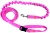 Smycz dla Psa z Amortyzatorem 380cm RÓŻ NEON Regulowana HandsFree Made in Poland