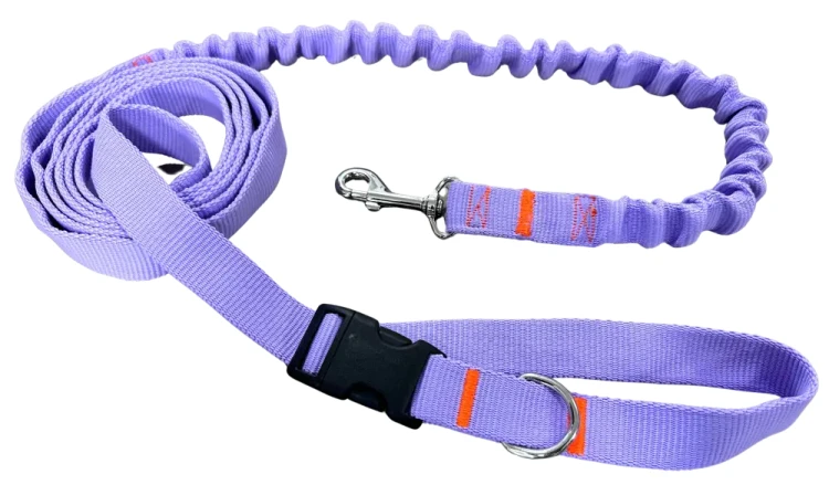 Smycz dla Psa z Amortyzatorem 380cm WRZOS Regulowana HandsFree Made in Poland