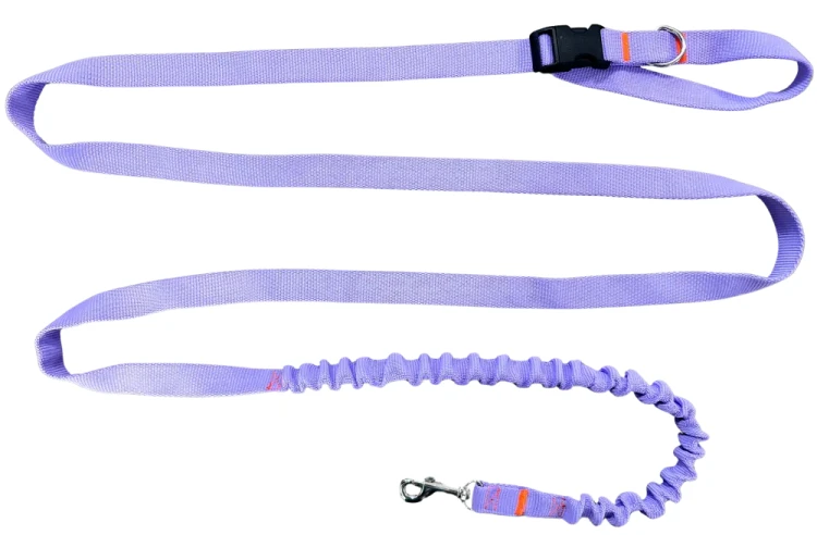 Smycz dla Psa z Amortyzatorem 380cm WRZOS Regulowana HandsFree Made in Poland