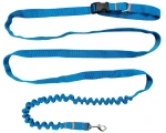 Hundeleine mit Stoßdämpfer, 480 cm, TURKIS, verstellbar, HandsFree, hergestellt in Polen