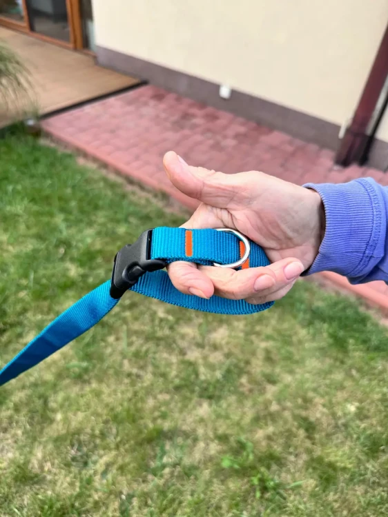 Smycz dla Psa z Amortyzatorem 480cm TURKUS Regulowana HandsFree Made in Poland