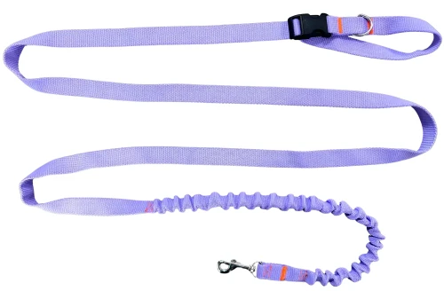 Smycz dla Psa z Amortyzatorem 480cm WRZOS Regulowana HandsFree Made in Poland