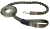 Smycz dla Psa z Amortyzatorem 480cm KHAKI Regulowana HandsFree Made in Poland