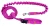 Smycz dla Psa z Amortyzatorem 480cm FUKSJA Regulowana HandsFree Made in Poland