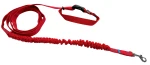 Hundeleine mit Stoßdämpfer, 280 cm, ROT, verstellbar, sportlich