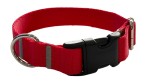 Hundehalsband 2 cm mit Schnalle, verstellbar, rot, Zepnij