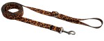 Hundeleine 2 cm, klassisches Panther-Design, zusammenklappbar