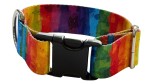 4 cm breites Hundehalsband mit Schnalle „Rainbow Zepnij“