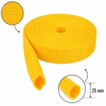 Rohrband 25 mm, Polypropylen, gelb, 5 m