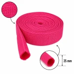 Rohrband 25 mm, Polypropylen, rosa, 5 m