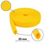 Rohrband 25 mm, Polypropylen, zitronengelb, 5 m