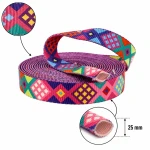 25-mm-Rohrband mit PERU-Motiv – Sublimationsdruck – Tunnelband