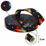 Rohrband mit „GALAKTYKA“-Motiv, 25 mm, Sublimationsdruck, Tunnelband