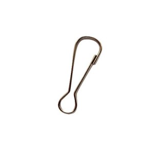 Gerader Metallkarabiner, 36 mm, 10 Stück