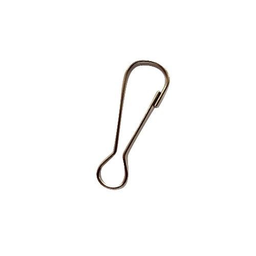 Karabinek metalowy prosty 36mm 10szt
