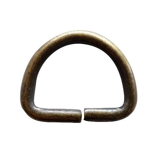Półkole drut 4mm szer. 25mm St.Złoto 10szt