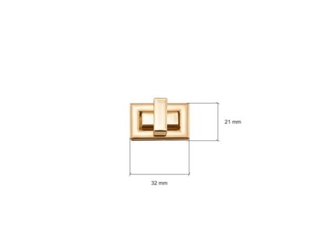 Zamek do Torebki Przekrętka 32x21mm