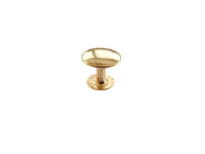 Leder-Blindniete N7 13 x 12 mm, 20 Stück, goldfarben