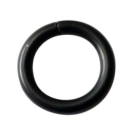 Kółko metalowe drut 6mm fi25 Czarny Mat 5szt