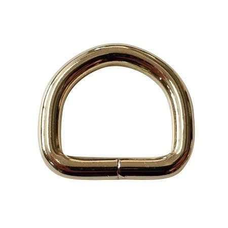 Półkole 22x20x5mm Metalowe Złote 5szt