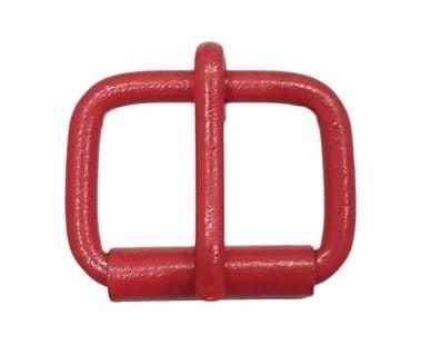 Klamra Sprzączka metalowa 25/4mm Czerwona