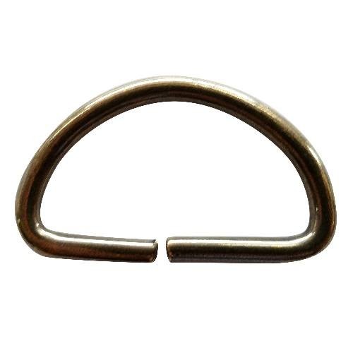 Półkole drut 4mm szer. 40mm St.Złoto 10szt