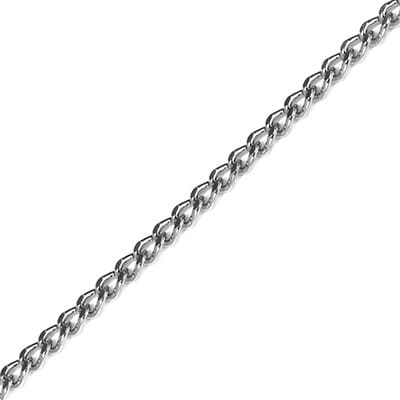Łańcuszek 4mm Srebrny szlifowany