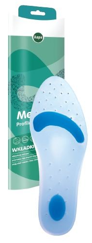 Wkładki żelowe pełne Kaps Medalist – profilowane, redukcja nacisków (pięta + śródstopie), komfort także dla diabetyków