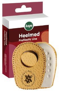 Podpiętki na ostrogi piętowe Heelmed Kaps – skóra owcza + pianka lateksowa, odciążenie pięty