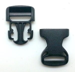 Klamra 20 mm zatrzask (PA6) plastikowa do taśmy/pasa 10 szt.
