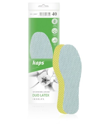 Komfortowe wkładki higieniczne do butów Duo Latex KAPS