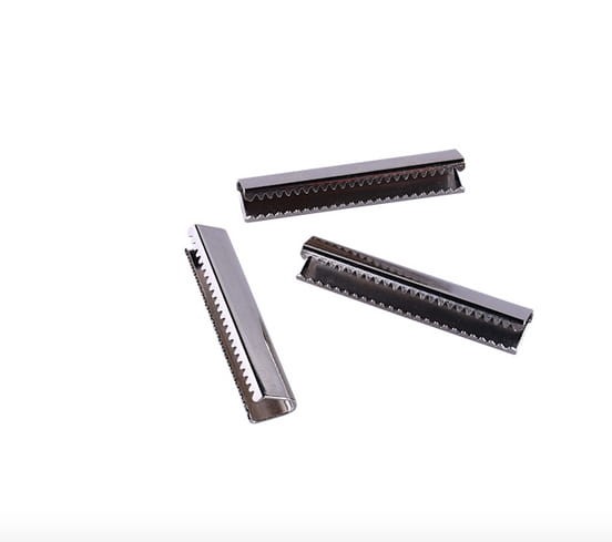 Zakończenie Taśmy 30x6mm 10szt Nierdzewne Nikiel free