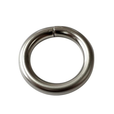 Kółko metalowe drut 6mm fi25 Nikiel mat 5szt