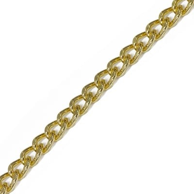 Łańcuszek 5mm złoty szlifowany
