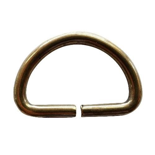 Półkole drut 4mm szer. 30mm St.Złoto 10szt