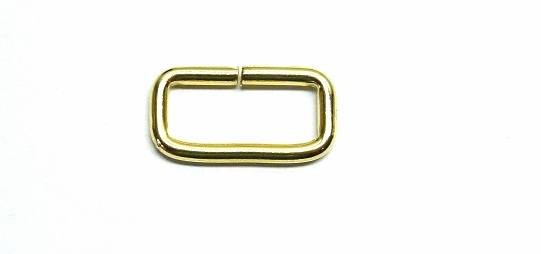 Ramka z drutu 4mm szerokość 30/12mm ZŁOTA 10szt
