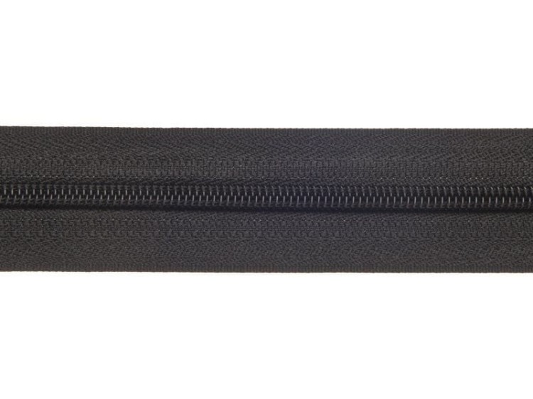 Zamek Błyskawiczny Spirala 20cm Czarny 10szt