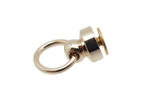Schraubbarer Griff mit Ring – KOŁATKA, Gold, 5 Stück