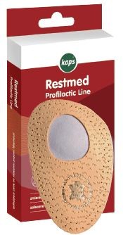 Półwkładki Kaps Restmed z pelotą metatarsalną – na bolące śródstopie, skóra owcza