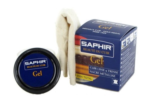 SAPHIR Gel Glass 50 ml + szmatka – delikatny żel do skór gładkich i lakierowanych