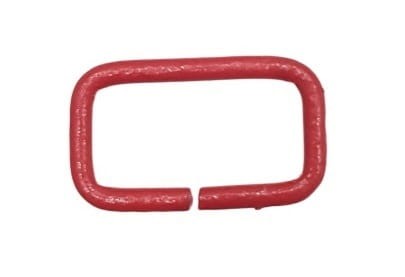 Ramka Kaletnicza metalowa 25/12mm Czerwona OUTLET