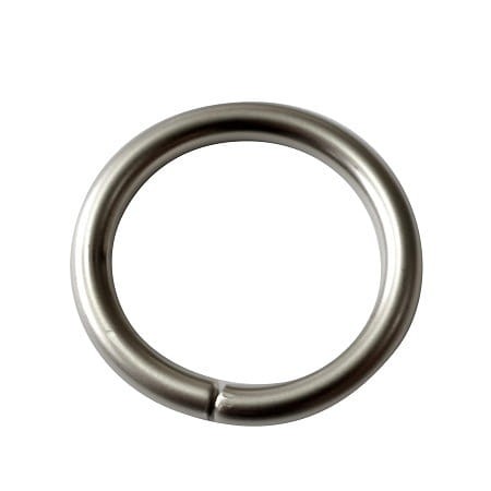 Kółko metalowe drut 6mm fi38 Nikiel mat 5szt