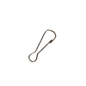 Gerader Metallkarabiner, 30 mm, 20 Stück